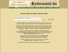 Tablet Screenshot of biblia.biblia.hu